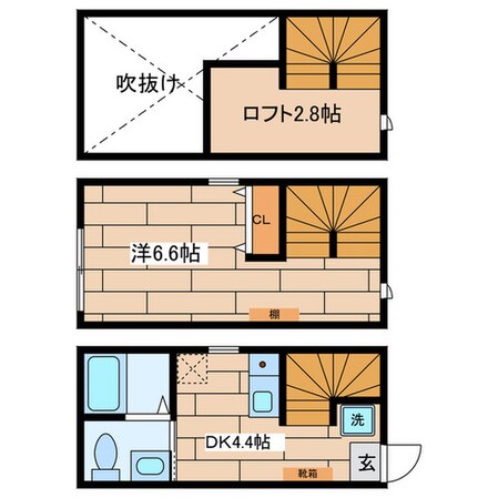 HERMIT CRAB HOUSE八雲の物件間取画像